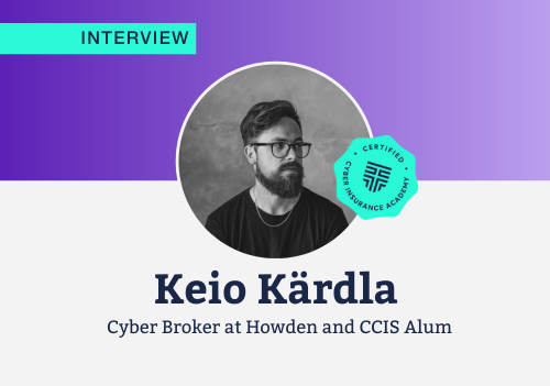 Keio Kärdla shares the story of his career change into cyber insurance